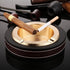 Luxury Portable Round Shape Metal Smoking Ashtray