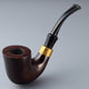 Ebony Wood Handmade Black Smoking Tobacco Pipe - CatchVape